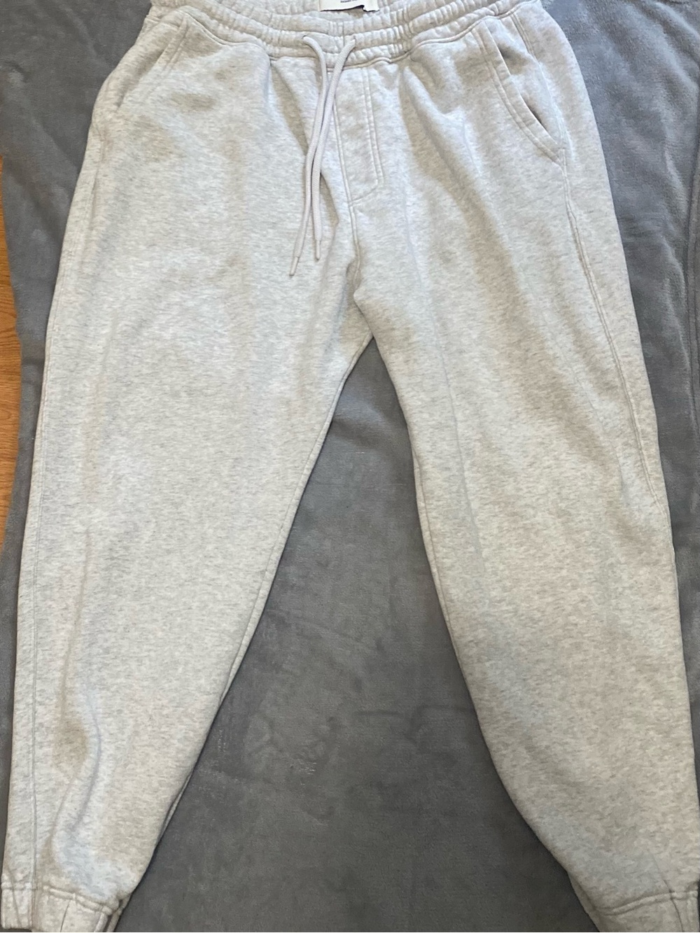 Hollister Men’s Relaxed Fleece Jogger Pants Gray XL Drawstring Pockets